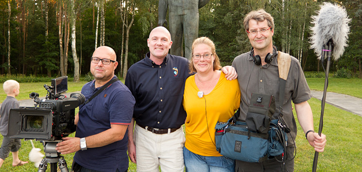 Crewfoto met André Kuipers